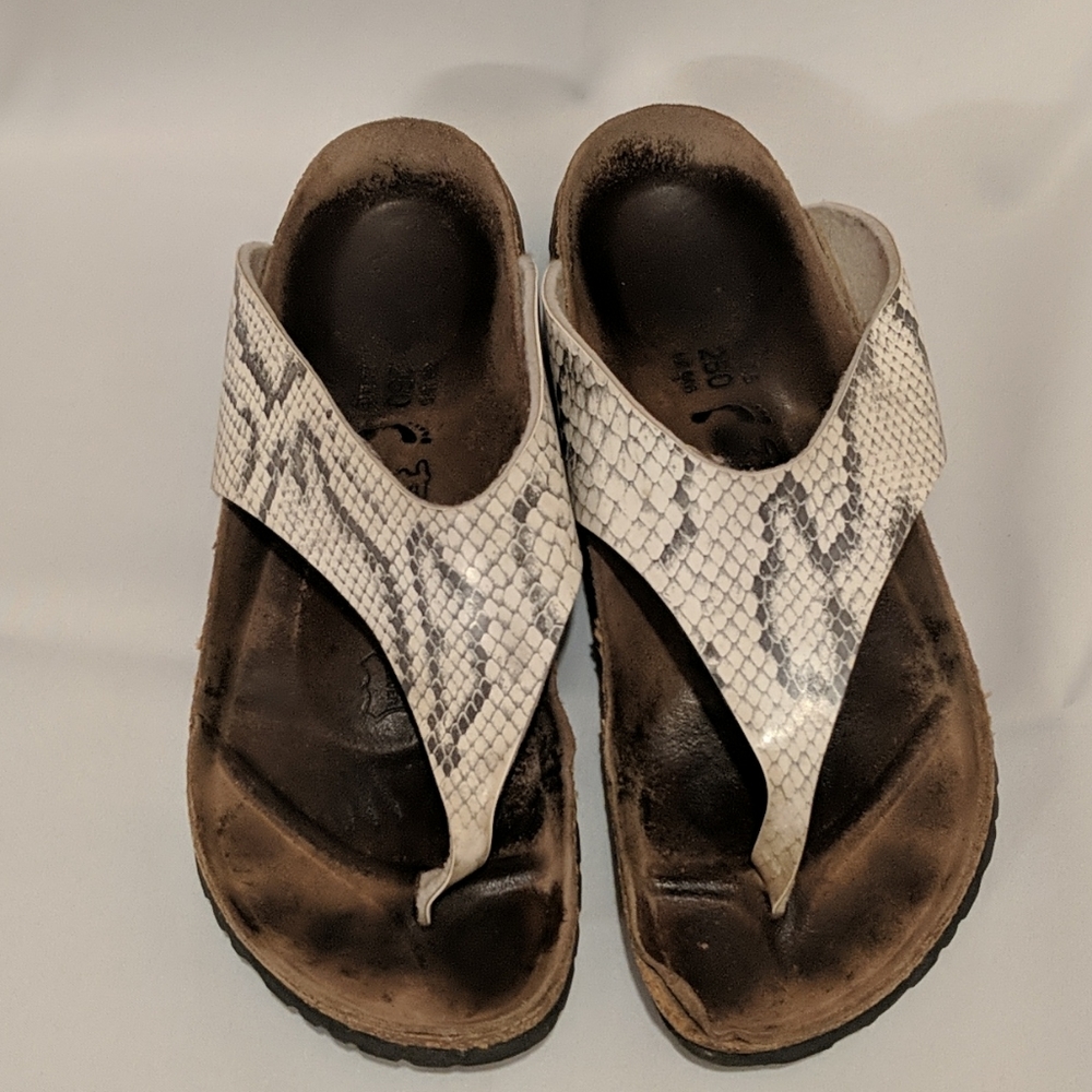 Birkenstock Snakeskin Print Sandals Women's